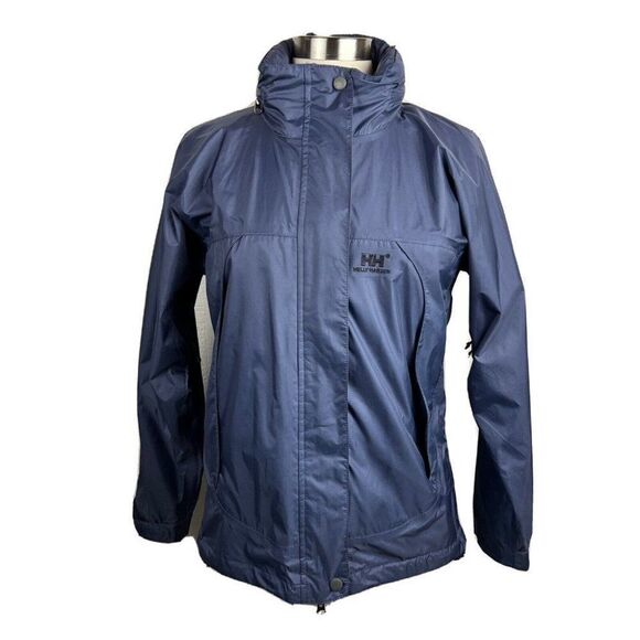 Helly Hanson Loke Jacket S Womens Blue Full Zip Winter Hood Pockets Helly Tech 3 - Picture 1 of 12